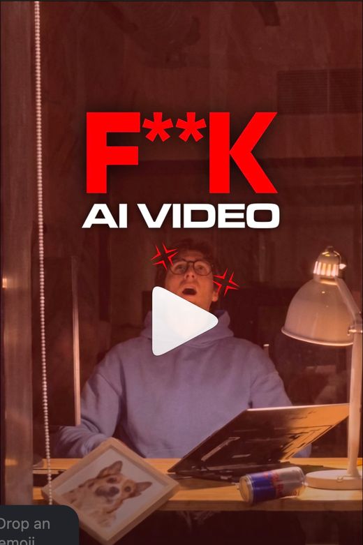 F**k AI Video reel cover