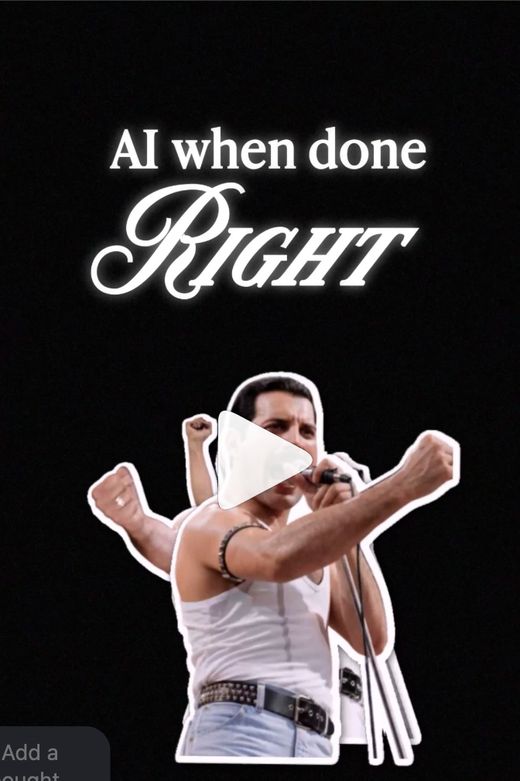 AI When Done Right Freddie Mercury reel cover