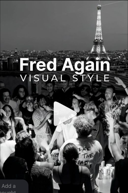 Fred Again Visual Style reel cover